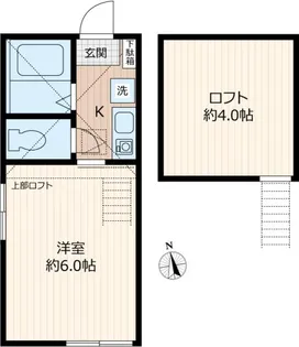 神奈川県川崎市川崎区小田4【アパート】の間取り