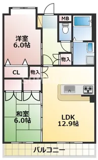 メゾンルミエール【2階】の間取り