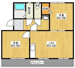 コンチェルト東合川I【4階】の間取り