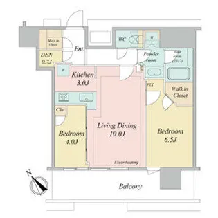 NAGOYA the TOWER(ナゴヤザタワー)【6階】の間取り