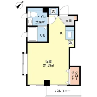ジュネス津田沼【4階】の間取り