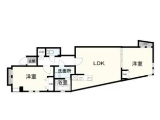凱風ビル(旧八百板ビル)【6階】の間取り