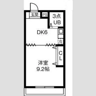 エグゼクティブ33【4階】の間取り