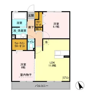 グランフォート【2階】の間取り