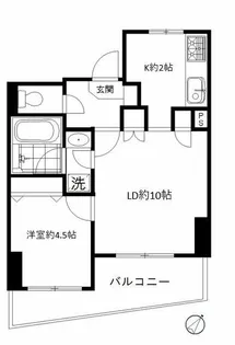 シャルマンコーポ恵比寿【2階】の間取り