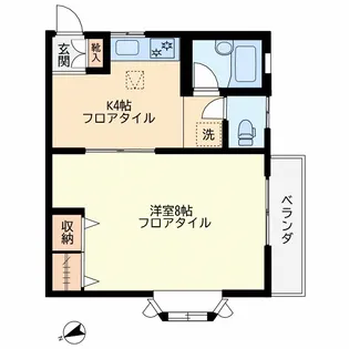 リベール鷹番【1階】の間取り
