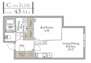 東京都杉並区松庵3【マンション】の間取り
