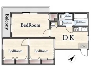 神奈川県横浜市南区西中町1【マンション】の間取り