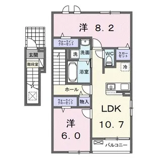 大山ニューライズ I【2階】の間取り