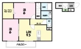 ゼフィランサス【2階】の間取り
