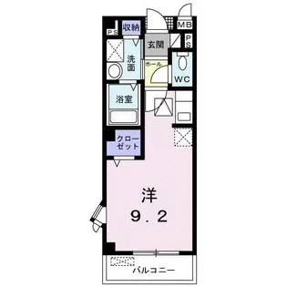 サンパティエコート【1階】の間取り