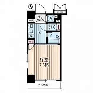 ヴェルステージ関内【7階】の間取り