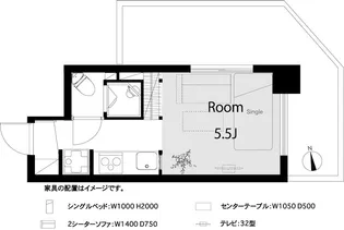 東京都杉並区高円寺南4【マンション】の間取り