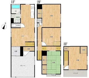 千葉県松戸市六実7【一戸建】の間取り