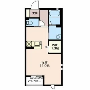 ヴィル グランディール 光の街壱番館【1階】の間取り