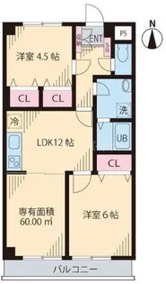 SWEET HILLS瑞江【6階】の間取り