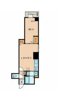 ゼクスShirokane【4階】の間取り