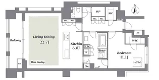 THE CONOE三田綱町 ザ・コノエ三田綱町【2階】の間取り