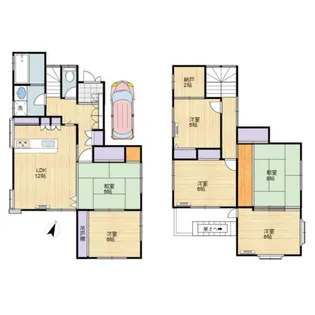 埼玉県所沢市大字下安松【一戸建】の間取り