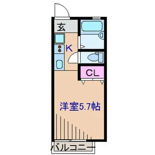 レジデンス八千代【2階】の間取り