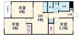 マンション第二青山【2階】の間取り