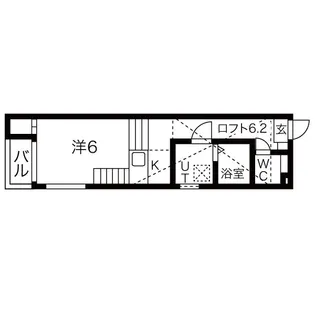 愛知県名古屋市北区志賀町1【アパート】の間取り