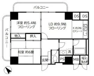 上野ロイヤルハイツ【11階】の間取り
