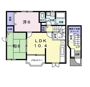 レジデンス・プレインB【2階】の間取り