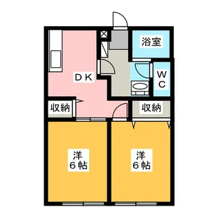 レジデンス草薙A【1階】の間取り