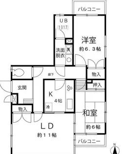 東京都練馬区中村3【マンション】の間取り