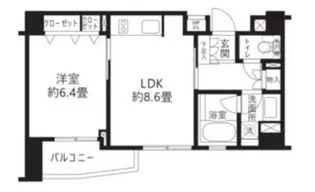 クリオ渋谷ラ・モード【6階】の間取り