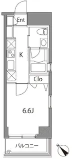 カスタリア中目黒【4階】の間取り