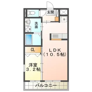 アビィロード【3階】の間取り