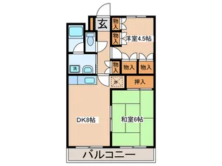 ドミシル池袋【1階】の間取り