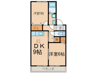 セジュ-ルM・I【1階】の間取り