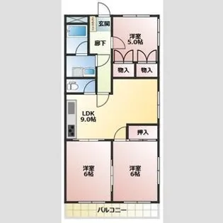 エクセレンス原A【3階】の間取り