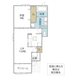 プラシードK C【1階】の間取り