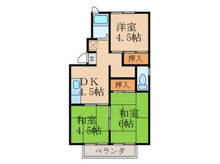 プレジール日下【1階】の間取り