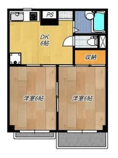 コーポロビン【2階】の間取り