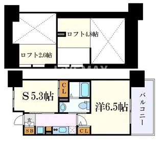 エステムコート名古屋駅前CORE【12階】の間取り
