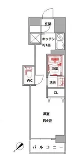 アルテール勝どき【6階】の間取り