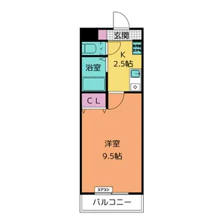 A・City東新町【3階】の間取り