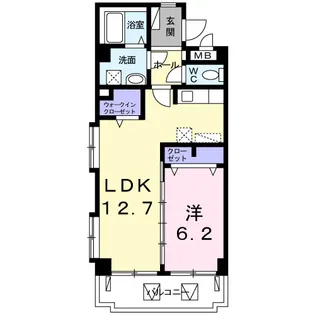 バーム ハピネス【2階】の間取り