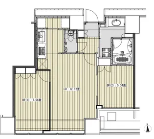 White Tower Hamamatsucho(ホワイトタワー浜松町【18階】の間取り
