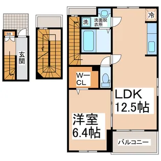 Verde Collina【3階】の間取り
