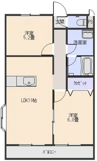 メゾンラベンダー7番館【2階】の間取り