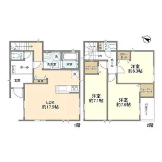 埼玉県春日部市牛島【一戸建】の間取り