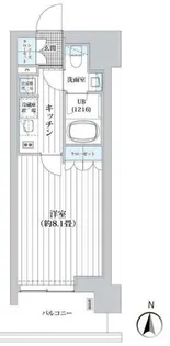 ライオンズフォーシア清澄白河【13階】の間取り