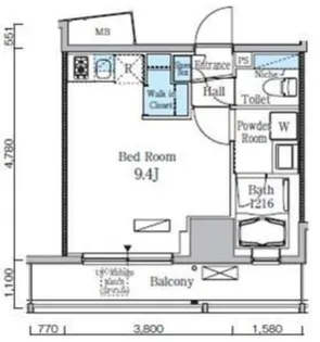 レジディア九段下II【5階】の間取り
