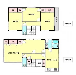 兵庫県神戸市北区鈴蘭台西町1【一戸建】の間取り